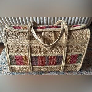 Handmade Mexican Woven Straw Bag 🌴– Eco-Friendly Beach Tote
